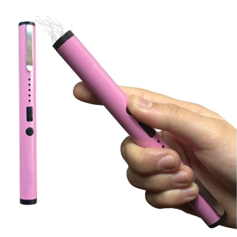 Sport si Outdoor - Sporturi de contact - Produse autoaparare - Electrosoc tip stilou Muria, incarcare USB, cu 3.7V, indicator LED, roz - Infinity.ro