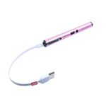 Sport si Outdoor - Sporturi de contact - Produse autoaparare - Electrosoc tip stilou Muria, incarcare USB, cu 3.7V, indicator LED, roz - Infinity.ro