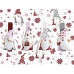 Casa si Gradina - Decoratiuni - Decoratiuni de sezon - Set 24 decoratiuni Mos Craciun cu clips 2.5x4.5 cm - Infinity.ro