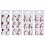 Casa si Gradina - Decoratiuni - Decoratiuni de sezon - Set 24 decoratiuni Mos Craciun cu clips 2.5x4.5 cm - Infinity.ro