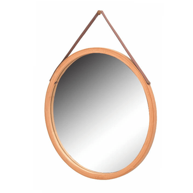 Casa si Gradina - Decoratiuni - Oglinzi - Oglinda perete rama bambus natur Lemi 45x1.5x45 cm - Infinity.ro