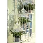 Casa si Gradina - Gradinarit si plante - Plante si ghivece - Ghivece si suporturi - Set 2 suporturi ghivece flori fier alb Emily 21x42 cm - Infinity.ro