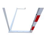 Sport si Outdoor - Sporturi de echipa - Handbal - Poarta handbal Anastasia Sport V2 3x2 m aluminiu, profil 80x80 mm, alb cu rosu - Infinity.ro