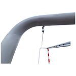 Sport si Outdoor - Sporturi de echipa - Handbal - Poarta handbal Anastasia Sport V2 3x2 m aluminiu, profil 80x80 mm, alb cu rosu - Infinity.ro