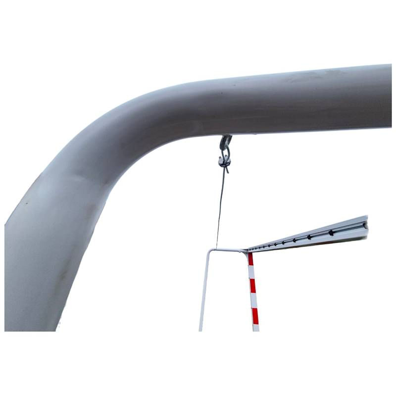 Sport si Outdoor - Sporturi de echipa - Handbal - Poarta handbal Anastasia Sport V2 3x2 m aluminiu, profil 80x80 mm, alb cu rosu - Infinity.ro