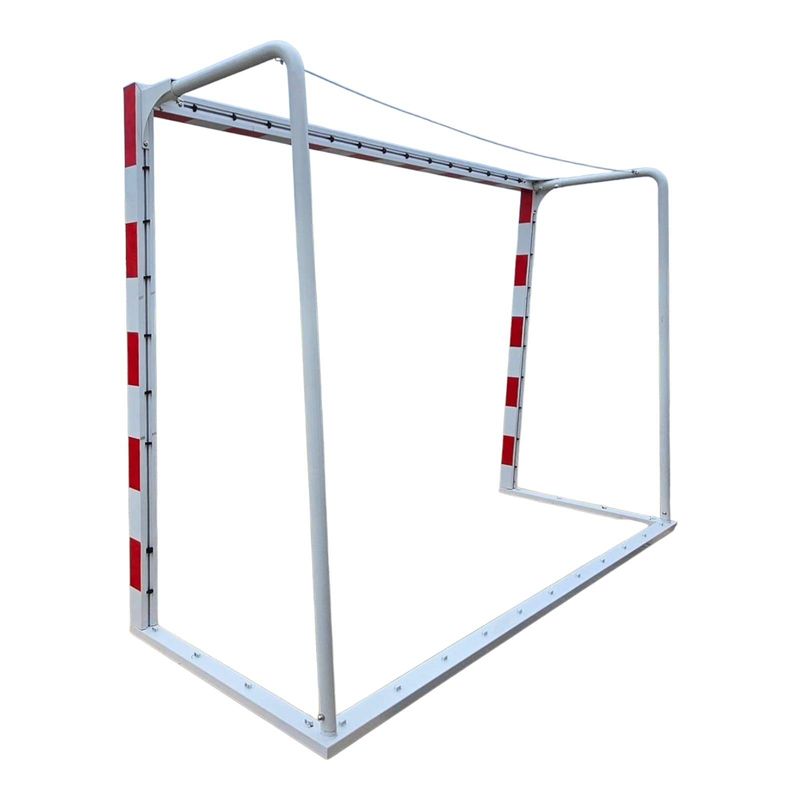 Sport si Outdoor - Sporturi de echipa - Handbal - Poarta handbal Anastasia Sport V2 3x2 m aluminiu, profil 80x80 mm, alb cu rosu - Infinity.ro