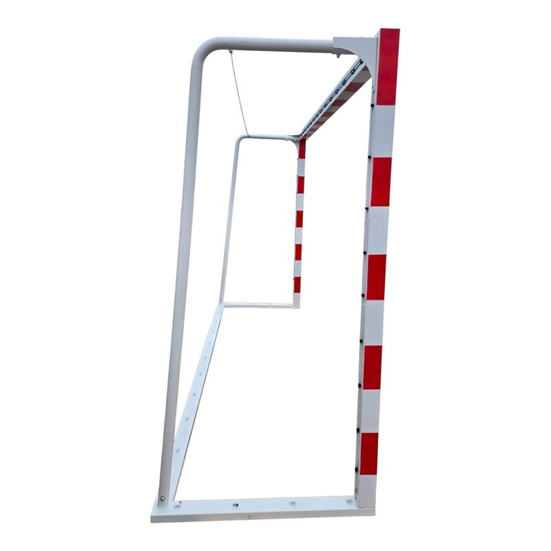 Sport si Outdoor - Sporturi de echipa - Handbal - Poarta handbal Anastasia Sport V2 3x2 m aluminiu, profil 80x80 mm, alb cu rosu - Infinity.ro