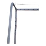 Sport si Outdoor - Sporturi de echipa - Handbal - Poarta handbal Anastasia Sport V2 3x2 m aluminiu, profil 80x80 mm, alb cu rosu - Infinity.ro