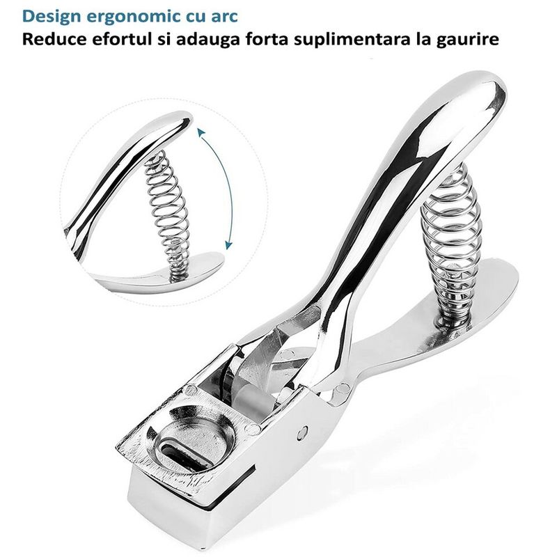 Carti si Birotica - Birotica - Accesorii de birou - Capsatoare si perforatoare - Perforator pentru carduri, etichete, tip cleste, gaura 13x3 mm, metalic - Infinity.ro