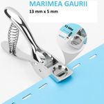 Carti si Birotica - Birotica - Accesorii de birou - Capsatoare si perforatoare - Perforator pentru carduri, etichete, tip cleste, gaura 13x3 mm, metalic - Infinity.ro