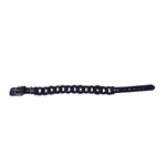 Petshop - Accesorii petshop - Zgarzi, lese si hamuri - Zgarzi - Zgarda maro ciocolatiu, impletita, din piele naturala, pentru caini 60x3 cm, ajustabil 46-54 cm - Infinity.ro