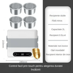 Casa si Gradina - Bucatarie si vesela - Organizare si depozitare bucatarie - Cutii alimentare - Cutie de Pranz Electrica LUDORA®, Functie de Incalzit si Gatit la Abur, 4 Containere Iterioare Detasabile, Capacitate 2L - Infinity.ro