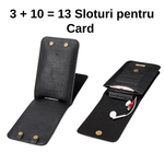Laptop, Telefoane si Tablete - Telefoane mobile si accesorii - Accesorii Telefoane - Huse telefoane - Husa Telefon, Compatibila telefoane pana la 7 inch, Material PU, 2 in 1, Tip Portofel, 13 Sloturi Card - Infinity.ro