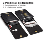 Laptop, Telefoane si Tablete - Telefoane mobile si accesorii - Accesorii Telefoane - Huse telefoane - Husa Telefon, Compatibila telefoane pana la 7 inch, Material PU, 2 in 1, Tip Portofel, 13 Sloturi Card - Infinity.ro