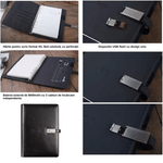 Carti si Birotica - Papetarie - Agende si calendare - Agende si carnete - Set Agenda Inteligenta Premium LUDORA®, Pix Business si Termos, Incarcare Wireless, Baterie Externa Incorporata 8000mAh - Infinity.ro