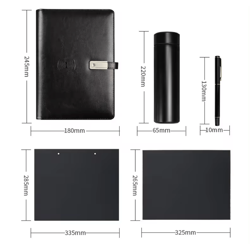 Carti si Birotica - Papetarie - Agende si calendare - Agende si carnete - Set Agenda Inteligenta Premium LUDORA®, Pix Business si Termos, Incarcare Wireless, Baterie Externa Incorporata 8000mAh - Infinity.ro