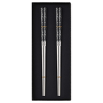 Casa si Gradina - Bucatarie si vesela - Vesela si tacamuri - Tacamuri si seturi - Set 2 Bete Chinezesti Traditionale, LUDORA®, Pentru Mancat, Din Otel Inoxidabil, Rezistente la Spalare - Infinity.ro