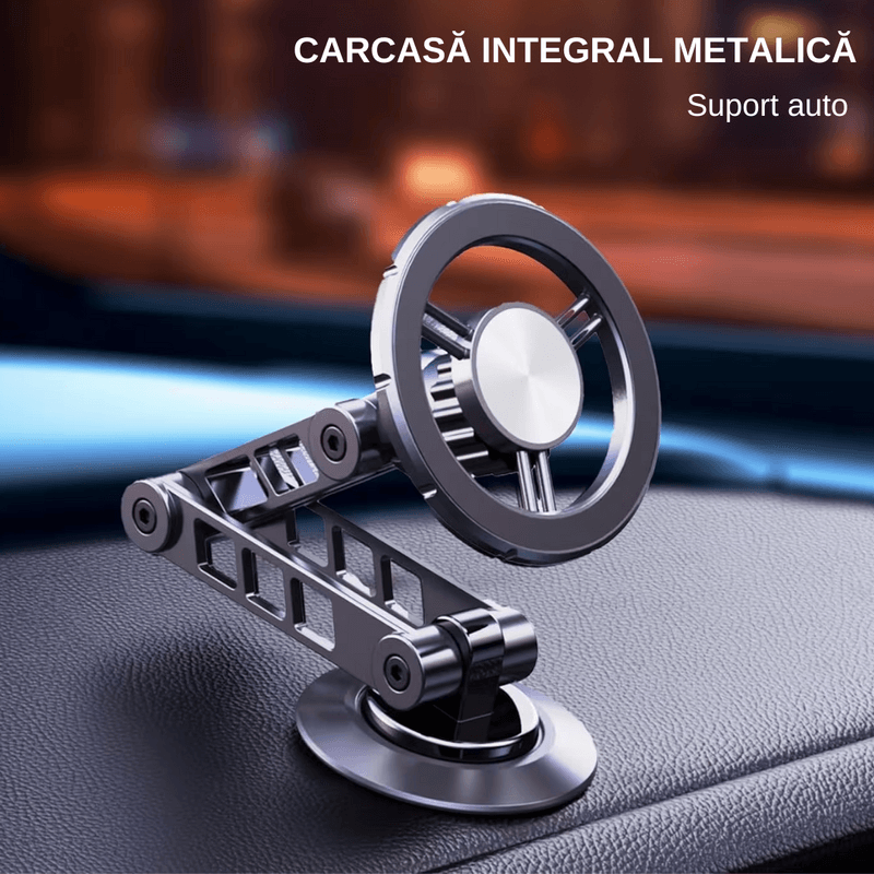 Laptop, Telefoane si Tablete - Telefoane mobile si accesorii - Accesorii Telefoane - Alte accesorii telefoane - Suport Auto LUDORA® pentru Telefon, Brat Metalic din Aliaj Rezistent, Magnet Puternic, Universal, Rotire 360 grade - Infinity.ro