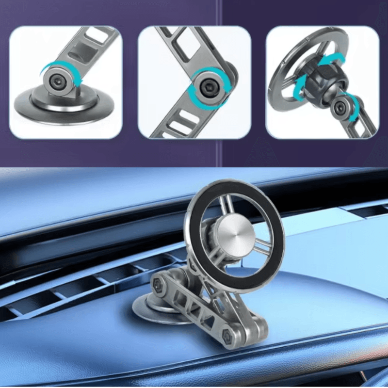 Laptop, Telefoane si Tablete - Telefoane mobile si accesorii - Accesorii Telefoane - Alte accesorii telefoane - Suport Auto LUDORA® pentru Telefon, Brat Metalic din Aliaj Rezistent, Magnet Puternic, Universal, Rotire 360 grade - Infinity.ro