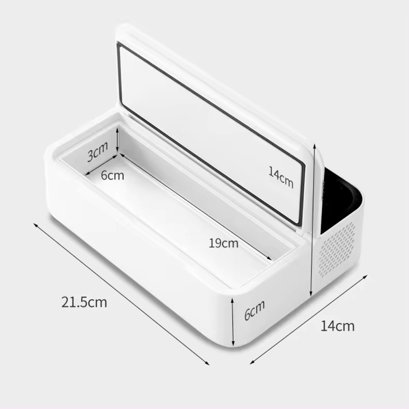Auto si Moto - Piese auto si accesorii - Interior auto - Accesorii interior - Frigider Mini Medical LUDORA®  Pentru Insulina, Medicamente, Capacitate Racire 0-18°C, Dimensiuni 215 x140 x60 mm - Infinity.ro