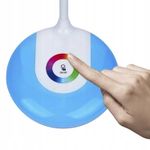 Casa si Gradina - Corpuri si surse de iluminat - Veioze si lampi - Lampadare - Lampa de masa cu 16 SMD LED RGB, 5500K, 256 culori, flexibila, cablu USB, inaltime 48 cm, alb - Infinity.ro