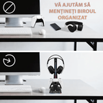 PC, gaming si accesorii - Gaming - Accesorii gaming - Controlere, Volane si Casti gaming - Statie Incarcare Controller PS5, Suport Casti, Iluminare RGB , Indicator LED, 2 Porturi USB, Compatibil DualSense / Edge - Infinity.ro