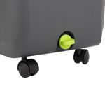 Market - Curatenie si intretinere casa - Produse menaj - Mopuri - Set cu galeata si mop cu stoarcere rotativa, plastic-metal, maner telescopic 94-126cm lungime, negru-verde - Infinity.ro