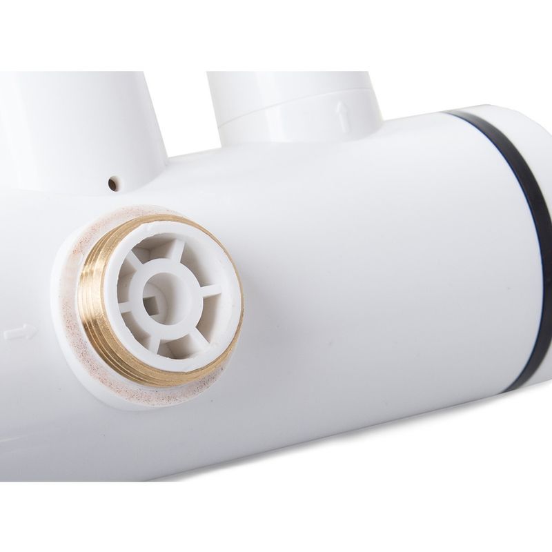 Casa si Gradina - Sanitare - Instalatii hidro - Robineti - Robinet electric pentru incalzit apa instant, 3000W, afisaj LCD, metalic, cu dus, inaltim robinet 31 cm, alb - Infinity.ro