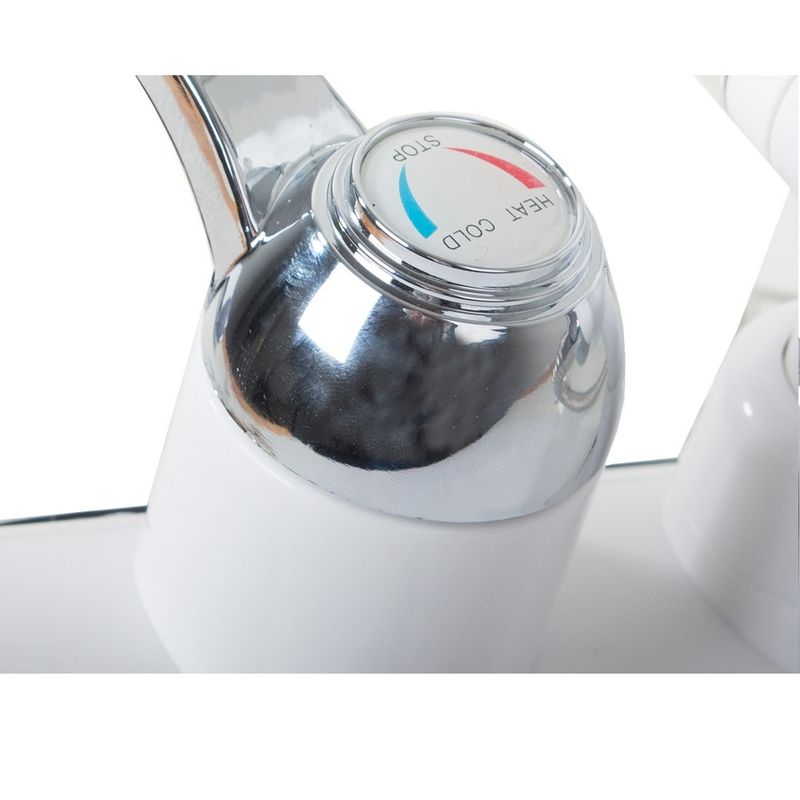 Casa si Gradina - Sanitare - Instalatii hidro - Robineti - Robinet electric pentru incalzit apa instant, 3000W, afisaj LCD, metalic, cu dus, inaltim robinet 31 cm, alb - Infinity.ro