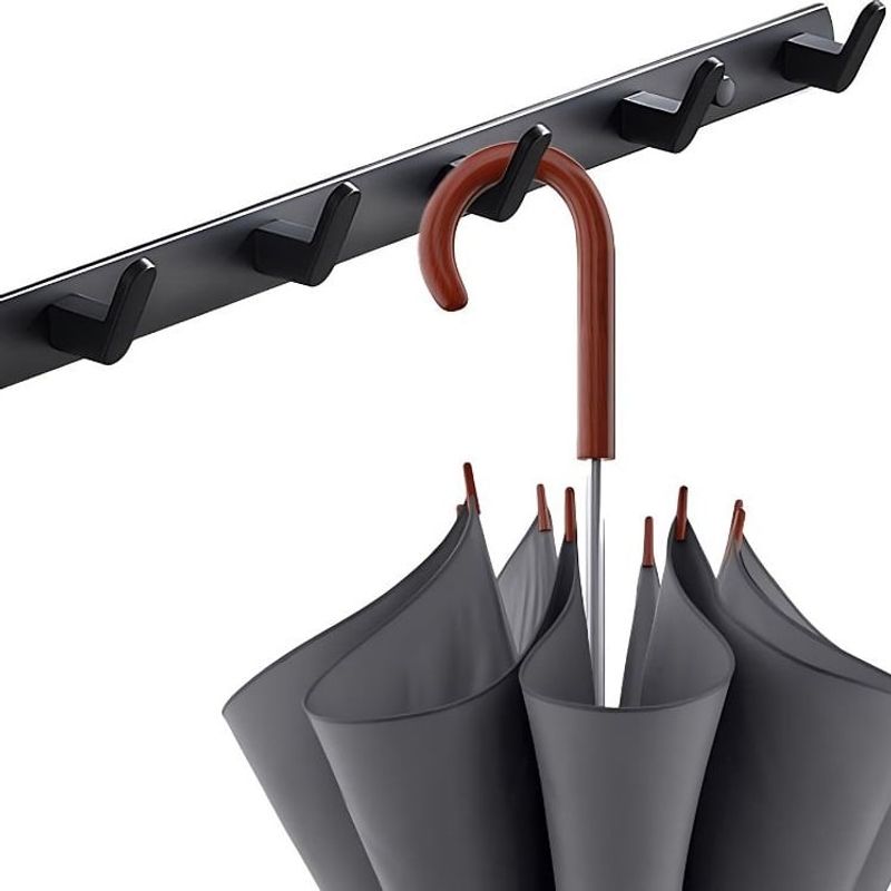 Casa si Gradina - Sanitare - Suporturi si accesorii baie - Suporturi baie - Suport de perete pentru hol, baie sau dormitor, cu 6 carlige, metal - Infinity.ro