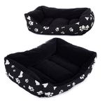Petshop - Accesorii petshop - Culcusuri si custi - Culcusuri si saltele - Patut pentru animale de companie de talie mare, material textil moale, Marime XL, 62x48x15, negru - Infinity.ro