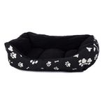 Petshop - Accesorii petshop - Culcusuri si custi - Culcusuri si saltele - Patut pentru animale de companie de talie mare, material textil moale, Marime XL, 62x48x15, negru - Infinity.ro