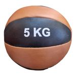 Sport si Outdoor - Accesorii si echipamente sportive - Gimnastica - Minge medicinala Anastasia Sport, piele naturala, 5 kg - Infinity.ro