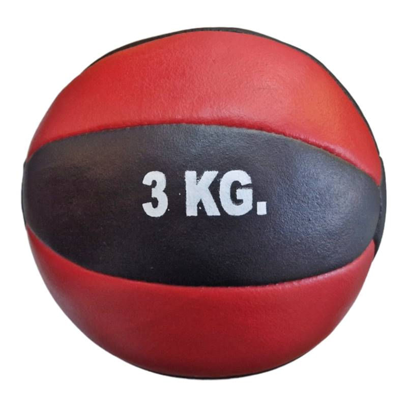 Sport si Outdoor - Accesorii si echipamente sportive - Gimnastica - Minge medicinala Anastasia Sport, piele naturala, 3 kg - Infinity.ro