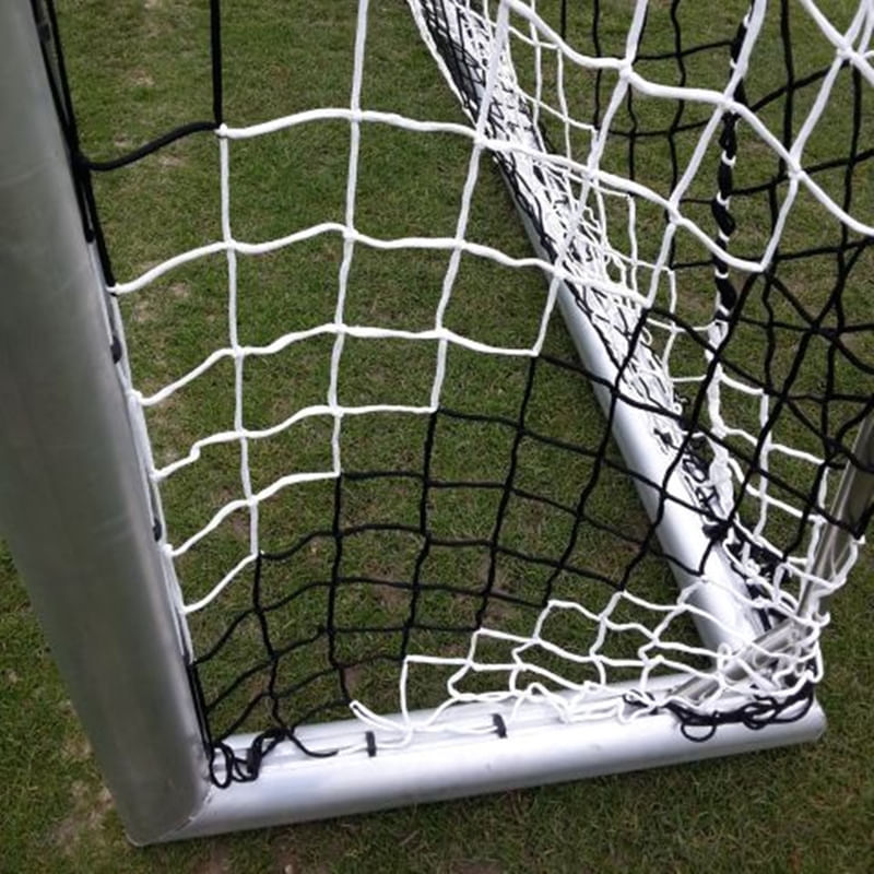 Sport si Outdoor - Sporturi de echipa - Fotbal - Porti fotbal - Plasa poarta fotbal / handbal 3x2 m Anastasia Sport fir 5 mm, alb cu negru - Infinity.ro