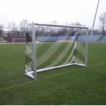 Sport si Outdoor - Sporturi de echipa - Fotbal - Porti fotbal - Plasa poarta fotbal / handbal 3x2 m Anastasia Sport fir 5 mm, alb cu negru - Infinity.ro