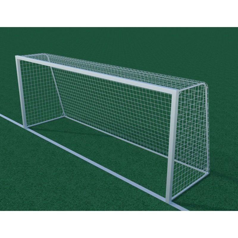 Sport si Outdoor - Sporturi de echipa - Fotbal - Porti fotbal - Poarta fotbal 5x2 m, profil aluminiu 80x80 mm, mobila, spate otel, plasa inclusa - Infinity.ro