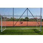 Sport si Outdoor - Sporturi de echipa - Fotbal - Porti fotbal - Poarta fotbal 5x2 m, profil aluminiu 80x80 mm, mobila, spate otel, plasa inclusa - Infinity.ro