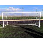 Sport si Outdoor - Sporturi de echipa - Fotbal - Porti fotbal - Poarta fotbal 5x2 m, profil aluminiu 80x80 mm, mobila, spate otel, plasa inclusa - Infinity.ro