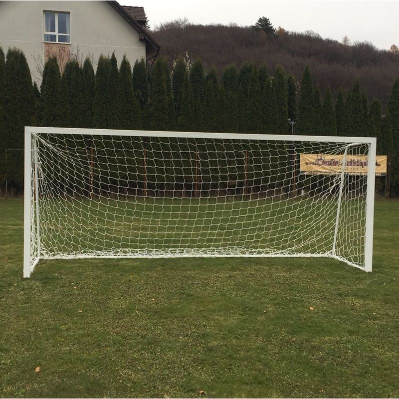 Sport si Outdoor - Sporturi de echipa - Fotbal - Porti fotbal - Poarta fotbal 5x2 m, profil aluminiu 80x80 mm, mobila, spate otel, plasa inclusa - Infinity.ro