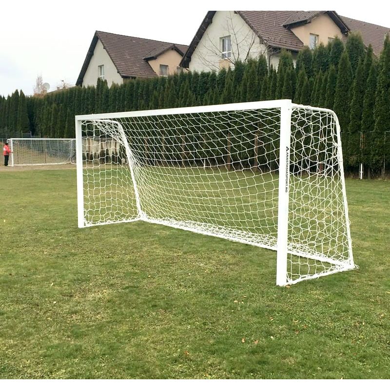 Sport si Outdoor - Sporturi de echipa - Fotbal - Porti fotbal - Poarta fotbal 5x2 m, profil aluminiu 80x80 mm, mobila, spate otel, plasa inclusa - Infinity.ro