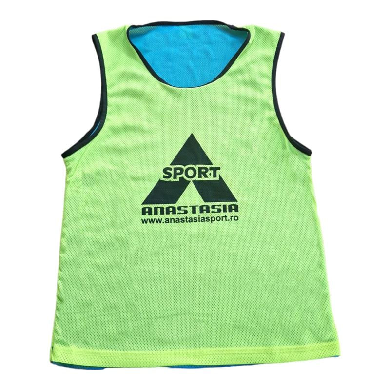 Sport si Outdoor - Echipament Sportiv - Imbracaminte sport - Maiouri sport - Maieu departajare Anastasia Sport fata dubla albastru / galben, marime S - Infinity.ro