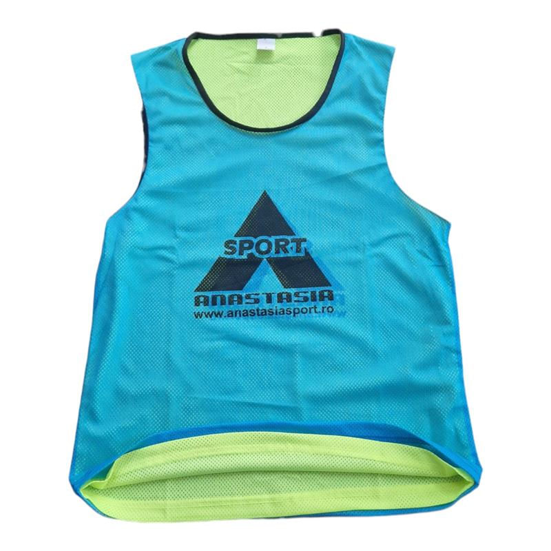 Sport si Outdoor - Echipament Sportiv - Imbracaminte sport - Maiouri sport - Maieu departajare Anastasia Sport fata dubla albastru / galben, marime S - Infinity.ro