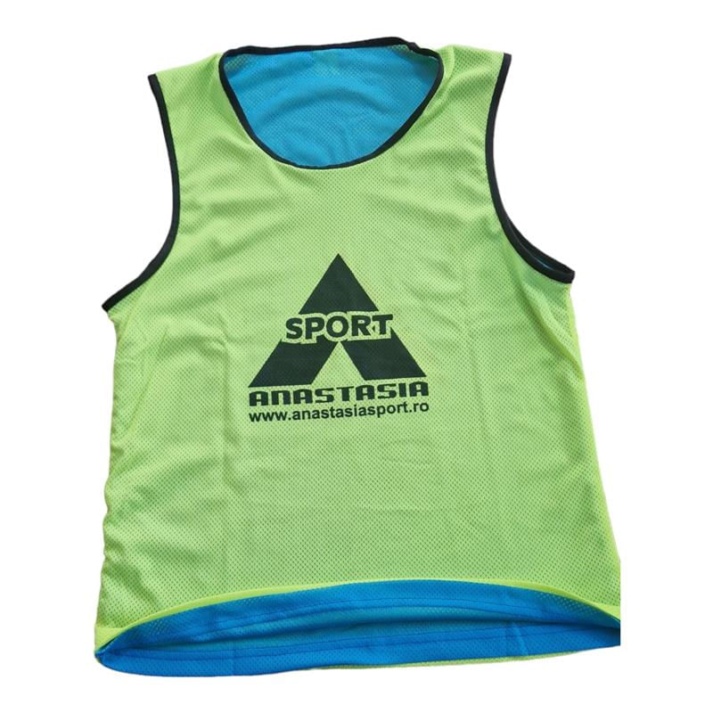 Sport si Outdoor - Echipament Sportiv - Imbracaminte sport - Maiouri sport - Maieu departajare Anastasia Sport fata dubla albastru / galben, marime S - Infinity.ro