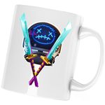 Casa si Gradina - Bucatarie si vesela - Cani si pahare - Cani si cesti - Cana alba personalizata "Astro Jack Light Knives Fortnite Epic", INOVATIX®. 330ml - Infinity.ro