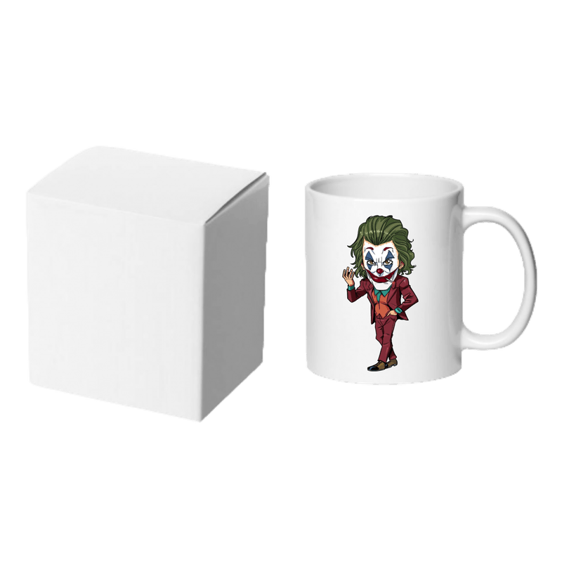 Casa si Gradina - Bucatarie si vesela - Cani si pahare - Cani si cesti - Cana alba personalizata Joker, INOVATIX®. 330ml - Infinity.ro