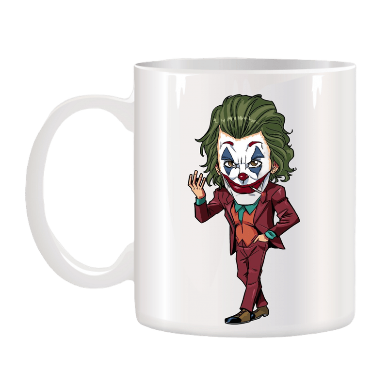 Casa si Gradina - Bucatarie si vesela - Cani si pahare - Cani si cesti - Cana alba personalizata Joker, INOVATIX®. 330ml - Infinity.ro