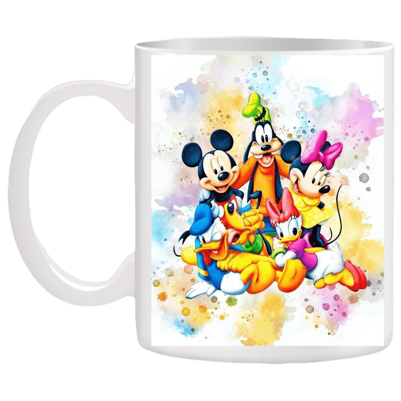 Casa si Gradina - Bucatarie si vesela - Cani si pahare - Cani si cesti - Cana alba personalizata ”Clubul lui Mickey Mouse”, INOVATIX®. 330ml - Infinity.ro