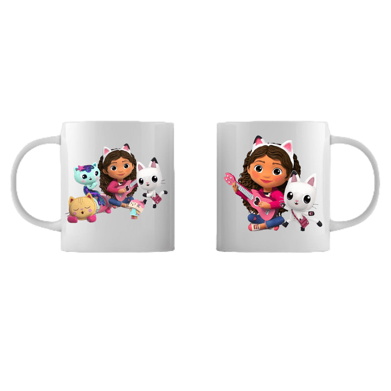 Casa si Gradina - Bucatarie si vesela - Cani si pahare - Cani si cesti - Cana alba personalizata Gabby's Dollhouse,, INOVATIX®. 330ml - Infinity.ro