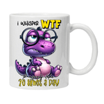 Casa si Gradina - Bucatarie si vesela - Cani si pahare - Cani si cesti - Cana alba personalizata "i whisper wtf", INOVATIX®. 330ml - Infinity.ro